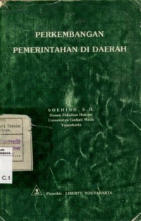 Image of Perkembangan pemerintahan di daerah/Soehino