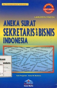 Image of Aneka surat sekretaris dan bisnis Indonesia/Lamuddin Finoza