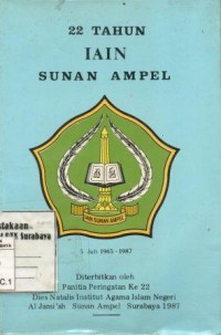 Image of 22 tahun IAIN Sunan Ampel/penyunting: Hasyim Manan [et.al]