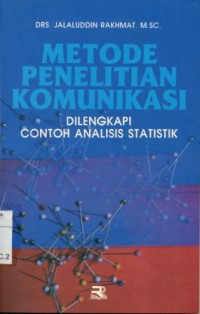Image of Metode Penelitian Komunikasi