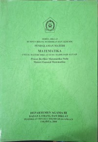 Image of Pendalaman materi Matematika guru MA