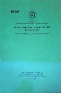 Image of Pengolahan data kuantitatif dengan spss