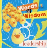 Image of Words of wisdom : leadership